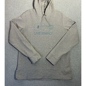 Men’s Medium Patagonia Live Simply Hoodie Gray Pullover Sweatshirt Guitar